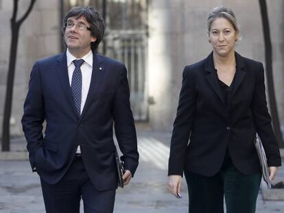 Carles Puigdemont i Neus Munté.