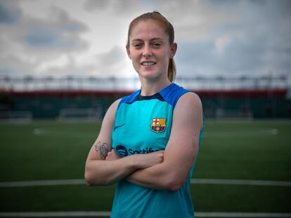 Keira Walsh, en la Ciudad Deportiva del Barcelona.