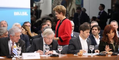 Rousseff, en la cumbre de Jefes de Estado de Mercosur, en julio.