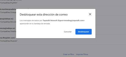 Desbloqueo Gmail