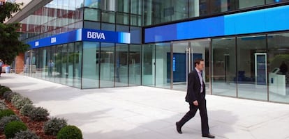 Oficina de BBVA en Madrid.