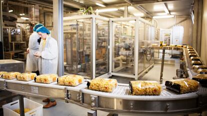 Interior de la fábrica de pasta Garofalo en Gragnano, Italia, propiedad del grupo Ebro Foods.