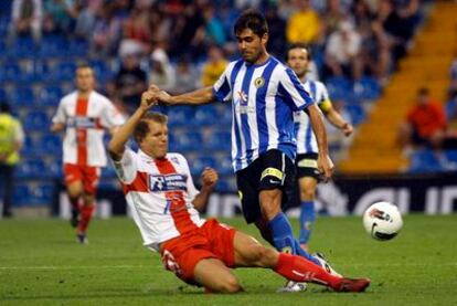 El Hércules, en un partido de esta temporada.