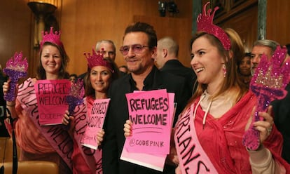 Bono en el Senado de EE UU.