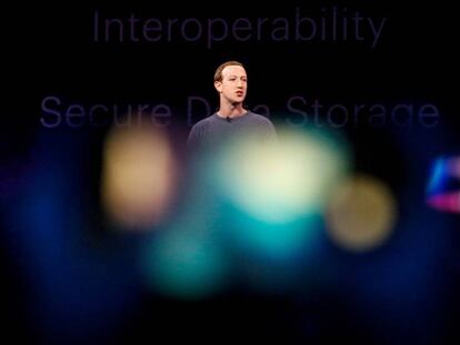 Mark Zuckerberg, presidente executivo do Facebook, na Conferência F8, em abril.