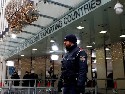 Entrada de la sede de la OPEP, en Viena, a finales del año pasado.