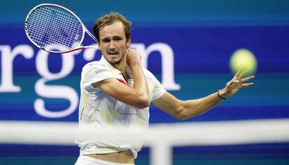 Medvedev, durante la final en Nueva York.