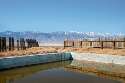 Keeler, en el condado de Inyo (California), está ubicado en la orilla este del lago Owens.
