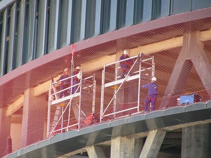 Trabajadores de la construcción, en una imagen de archivo.