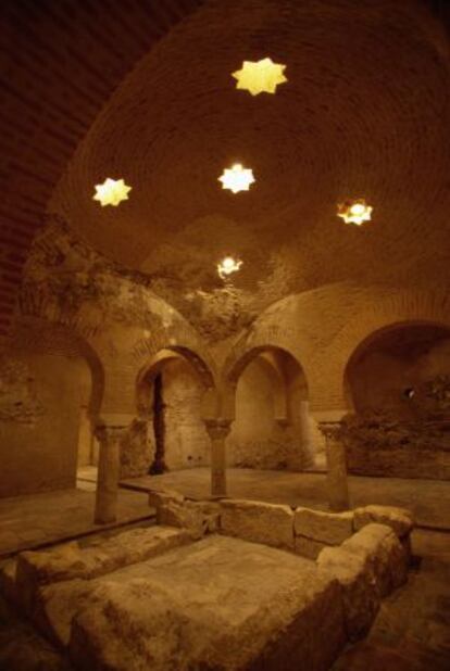 Baños árabes en el palacio de Villardompardo (Jaén).