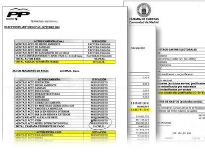 Varios de los nuevos documentos de Bárcenas a los que ha accedido EL PAÍS.