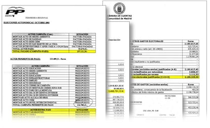 Varios de los nuevos documentos de Bárcenas a los que ha accedido EL PAÍS.