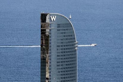 The Hotel W in Barcelona.