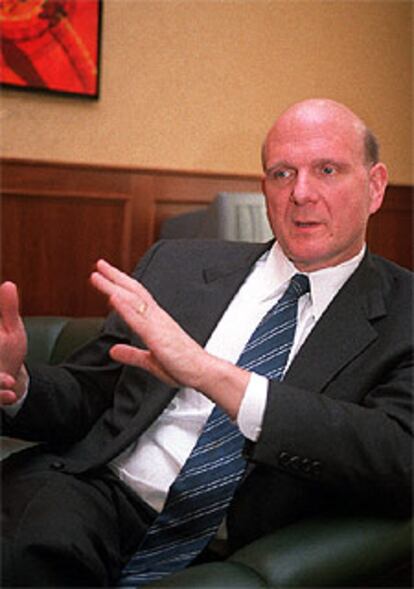 Steve Ballmer, durante su visita de ayer a Madrid.