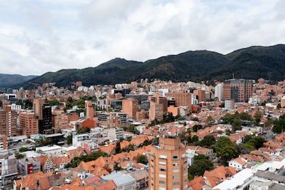 Vista aéra de edificios en Bogotá