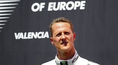 Schumacher, tras lograr el tercer puesto en Valencia