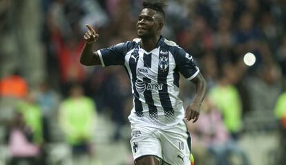 Hurtado celebra su gol contra las 'águilas'.