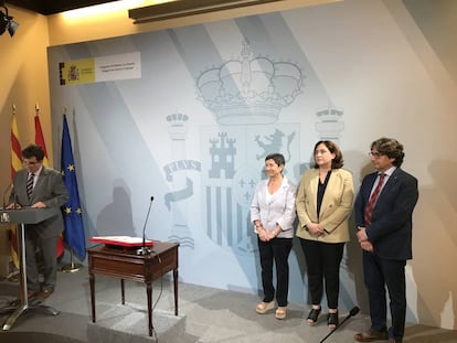 La delegada del Govern espanyol a Catalunya, Teresa Cunillera, pren possessió.