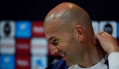 Zidane en rueda de prensa.