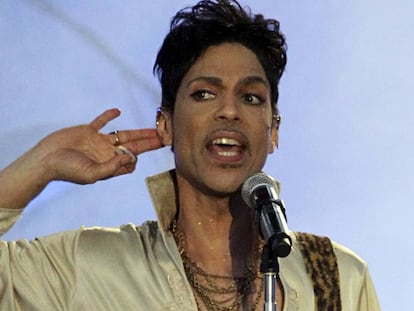 Prince durante uno de sus espectáculos en el sur de Inglaterra en 2011.