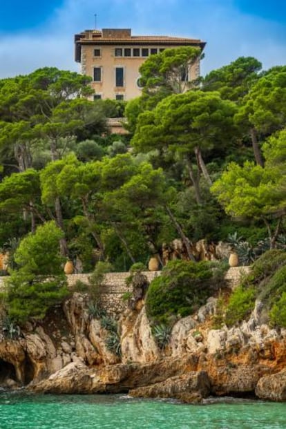 La residencia Sa Torre Cega, en Capdepera (Mallorca), vista desde el mar. 