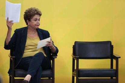 Presidenta Dilma Rousseff em apresentação do programa Bem Mais Simples Brasil