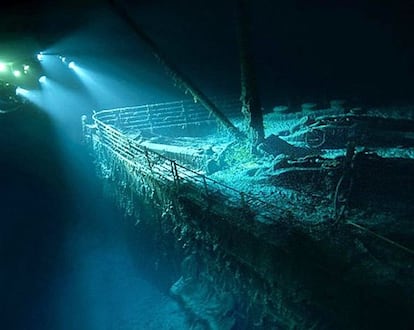 La proa del barco hundido más famoso de la Historia.