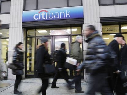 Sucursal del banco Citigroup en Manhattan