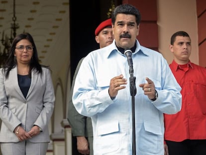 El presidente Maduro, el miércoles en Caracas.