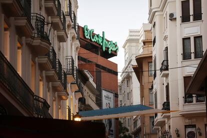 Edificio de El Corte Inglés en la calle Preciados de Madrid.