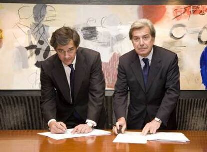 José Manuel Entrecanales, presidente de Acciona, y Fulvio Conti, consejero delegado de Enel.