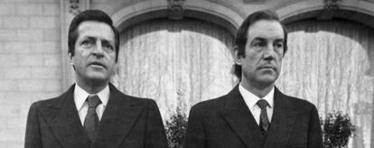 Adolfo Suárez, con Carlos Garaikoetxea en 1980.