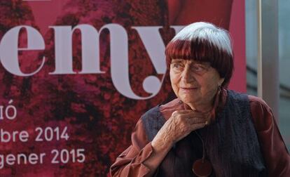 Agnès Varda, durante su estancia en Barcelona.
