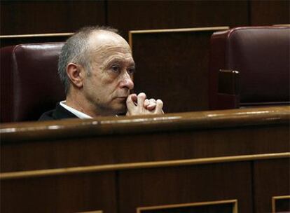 Francisco Rodríguez, portavoz del BNG, ayer en el Congreso.