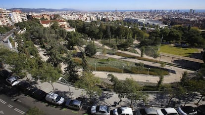 El nuevo parque del Guinardó tendrá ocho accesos.