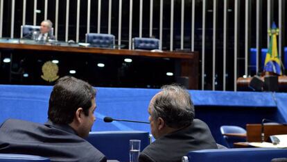 Reguffe (Sem partido-DF) e Cristovam Buarque (PPS-DF), senadores alvo de assédio.