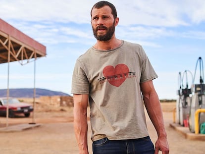 El actor británico Jamie Dornan, en un momentgo de 'El turista', ambientada en el desierto de Australia.