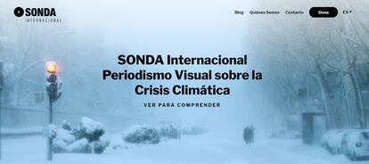 Portada de la web 'Sonda Internacional'.