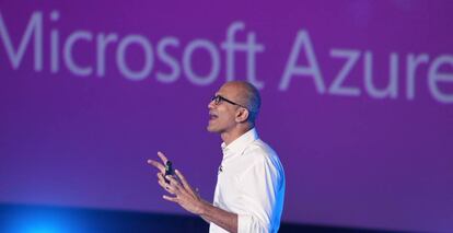 Satya Nadella, CEO de Microsoft, en la dotNet Spain Conference 2016, celebrada en Madrid en febrero del pasado a&ntilde;o.