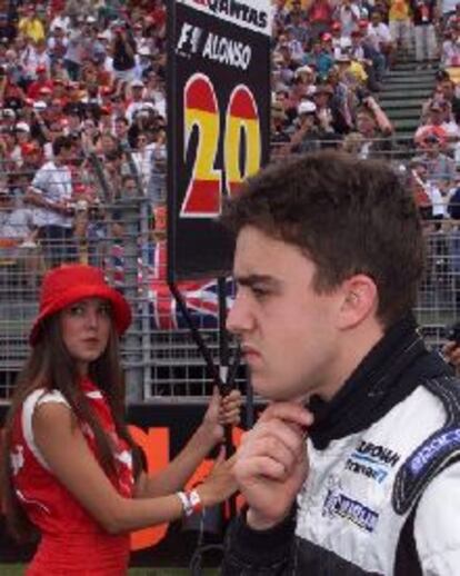 Fernando Alonso, en la parrilla de salida del Gran Premio de Australia.