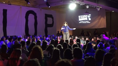 La arquitecta Carmen Salas en uno de los actos del festival Bivac, celebrado en Barcelona el noviembre del año pasado.