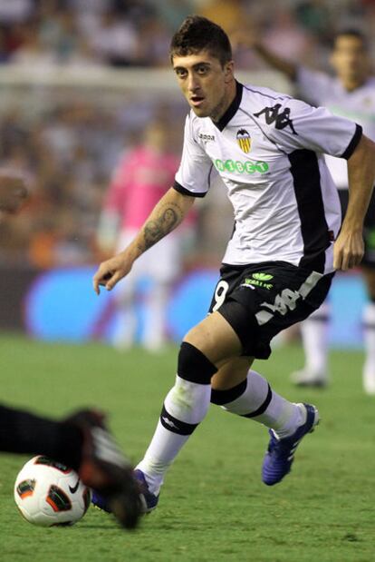 Pablo Hernández, ante el Athletic.