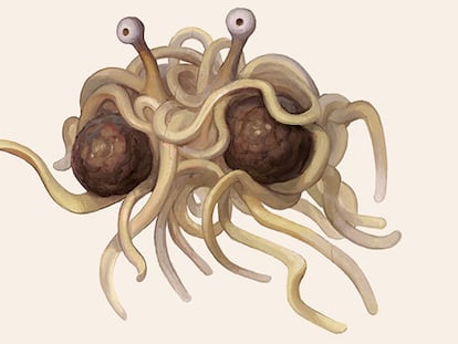 El Flying Spaghetti Monster y sus divinas albóndigas. / FREETHOUGHTBLOGS