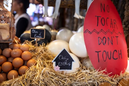Carteles en inglés en la Boqueria