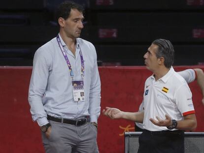 Jorge Garbajosa y Sergio Scariolo, en el pasado Eurobasket