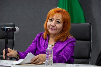 Rosario Piedra Ibarra, en la Comisin Nacional de Derechos Humanos, en Ciudad de Mxico, en junio de 2024.