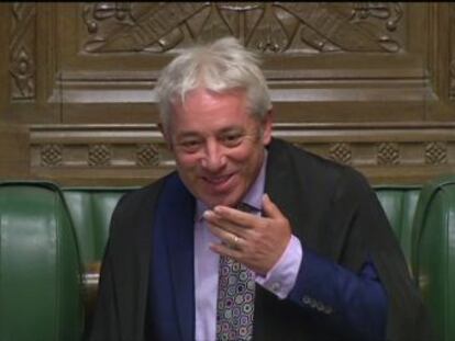 La afonía de John Bercow ha arrancado las carcajadas de los parlamentarios