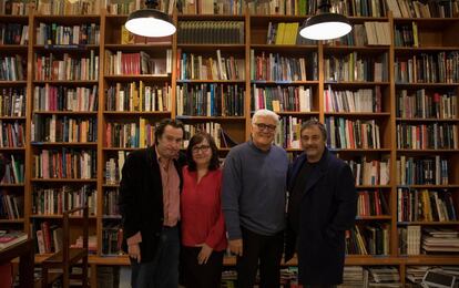 Desde la izquierda, Héctor Faver, Soledad Luque, José María 'Chato' Galante y Eduard Fernández.