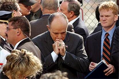 El ex alcalde de Nueva York, Rudolph Giuliani, durante un momento de la ceremonia.