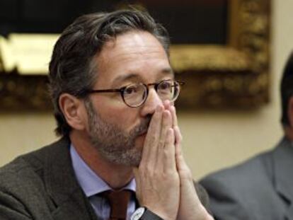 El secretario de estado de Cultura, José María Lassalle, en el Congreso.